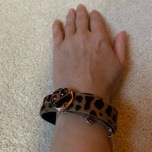 Swarovski leopard skinny band with yellow/crystal